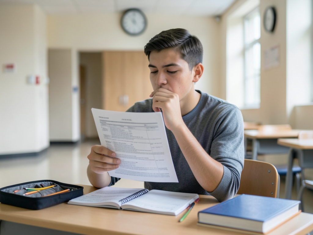 stres przed sprawdzianem